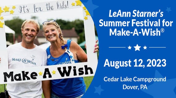 LeAnn Starner’s Summer Festival for Make-A-Wish-August 12, 2023 - Dover, PA