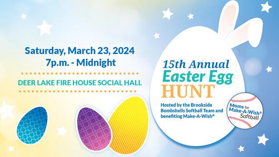 15th Annual Easter Egg Hunt--Hosted by the Brookside Bombshells