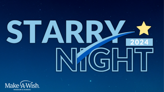 Starry Night logo over night sky with stars