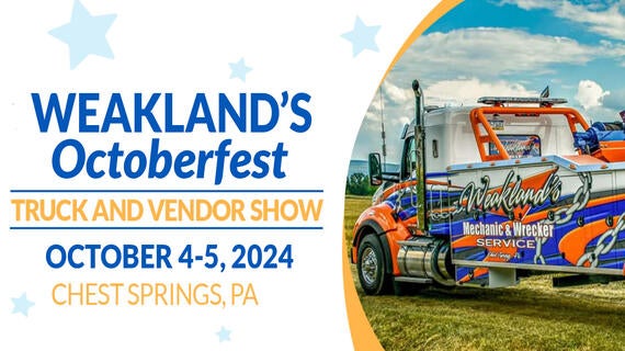 Weakland's Octoberfest Truck & Vendor Show on October 4-5, 2024 at Chest Springs, PA.