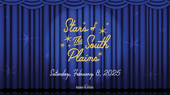 blue certain with yellow letters promoting Stars of the South Plains