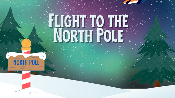 Flight to the North Pole Graphic
