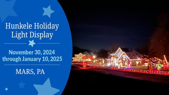 Join us for the Hunkele Holiday Light Display, an event benefiting Make-A-Wish.