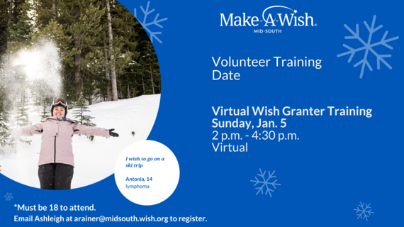 January virtual wish granter training