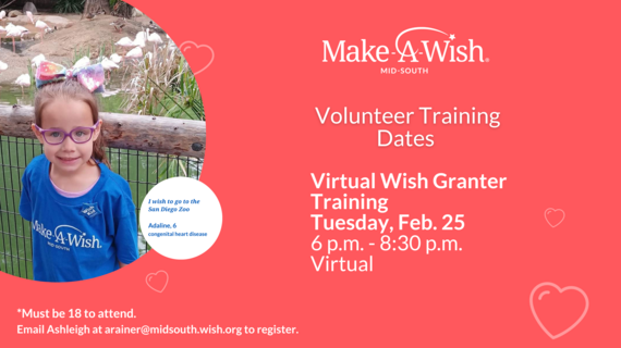 February virtual wish granter training
