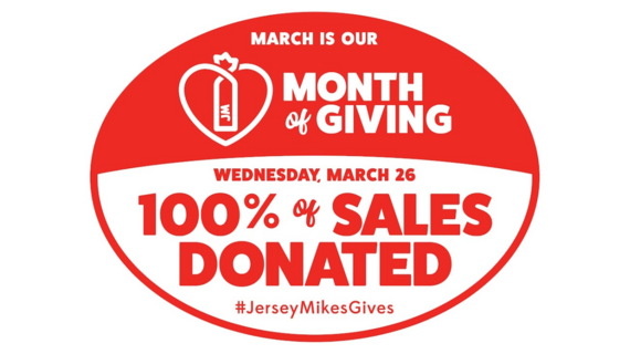 Jersey Mike's Month of Giving - Rochester