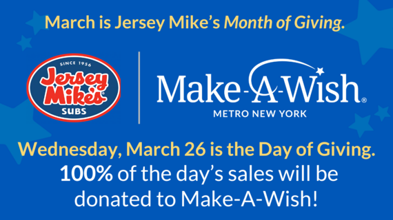Jersey Mike's Month of Giving - Long Island