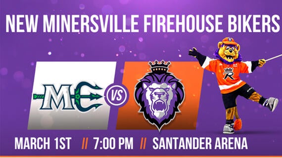 New Minersville Firehouse Bikers Softball team -- March 1 -- 7 p.m.--Santander Arena