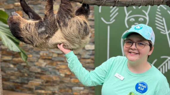 Maggie sloth wish_Make-A-Wish Maine