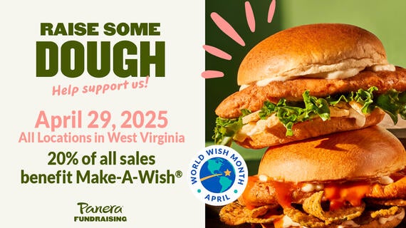 Raise Some Dough -- April 29, 2025 -- All Locations in West Virginia