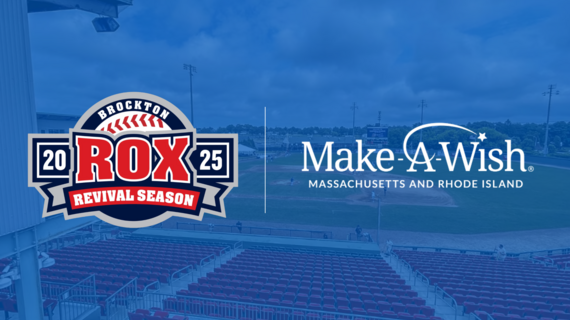 Brockton Rox and Make-A-Wish logos