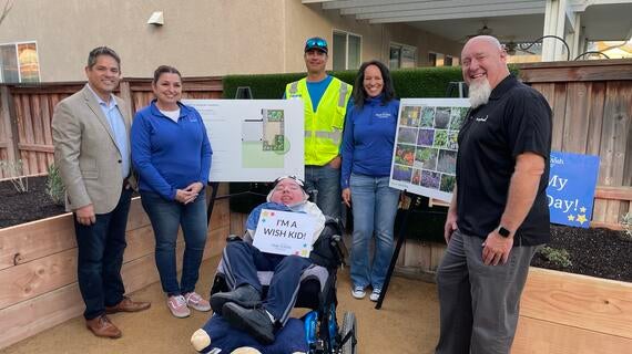 Henry's wish for a sensory garden builders of hope ocie