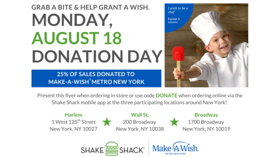 Shake Shack Donation Day