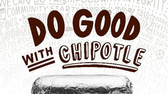Image that says "Do Good with Chipotle"