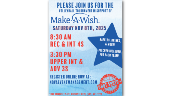 Hot Shots Volleyball Tournament in Support of Make-A-Wish Rochester