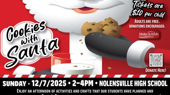 Cookies with Santa Event Graphic