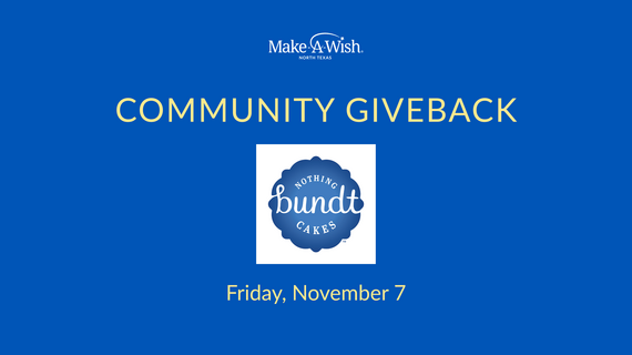 Nothing Bundt Cakes Community Giveback Friday, November 7