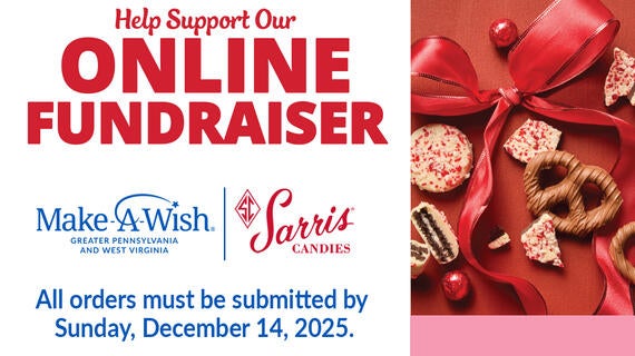 Help Support Our Online Fundraiser with Sarris Candies -- All orders must be submitted by Sunday, December 14, 2025.