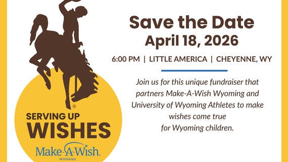 save the date for serving up wishes April 18, 2026
