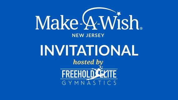 Text shows Make-A-Wish New Jersey and Freehold Elite Gymnastics logo