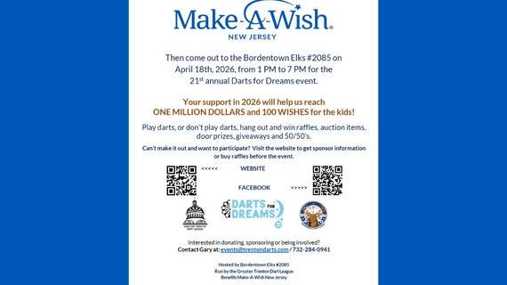 Darts for Dreams Flier