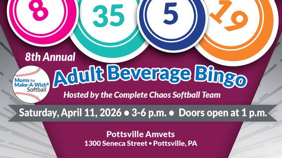 Saturday, April 11, 2026 • 3-6 p.m. •  Doors open at 1 p.m.