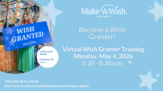 May 2026 volunteer training graphic 