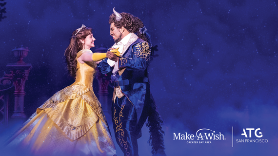 Beauty and the Beast on Broadway with ATG and Make-A-Wish Greater Bay Area logos