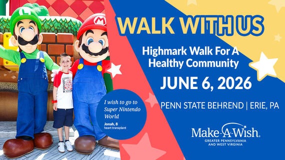 Walk with Us at the Highmark Walk for a Healthy Community on June 6, 2026, in Erie, PA.