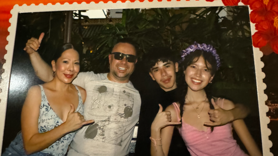 Samantha and her family visit Hawaii.