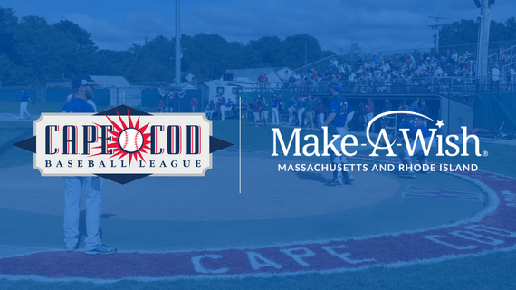 Cape Cod Baseball League and Make-A-Wish Massachusetts and Rhode Island logos