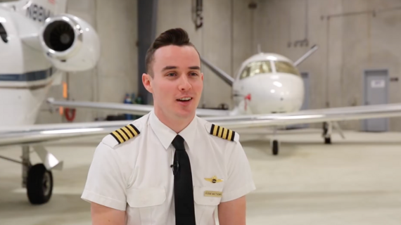 Robbie, now a commercial pilot, looks back on his wish for flying lessons.