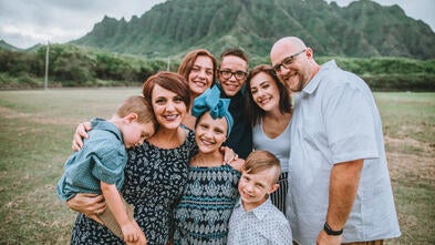 Wish kid Sydni and Family