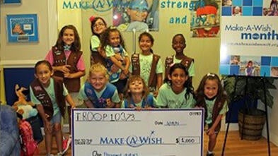 Girl Scouts & Brownies - Kids for Wish Kids Fundraiser