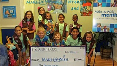 Girl Scouts & Brownies - Kids for Wish Kids Fundraiser 