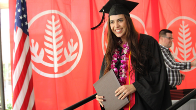 francesca at graduation