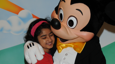 mahek with mickey