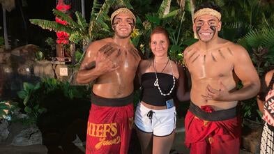 Girl at luau