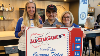 Cannon's wish to go to the All-Star game comes true!