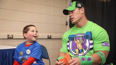 Wish kid Evan and John Cena