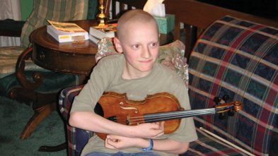 Jonathan's wish to have a violin comes true. 