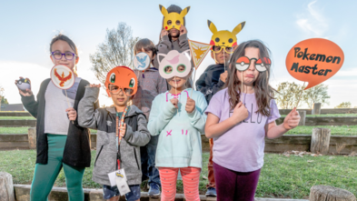 Tai and friends celebrate Pokemon university graduation