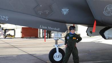 Liam wished to be a fighter pilot and Luke Air Force base made it happen. 