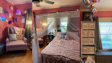 Peyton's wish to have a room makeover, bedroom images