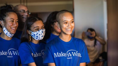Pua's wish day with family