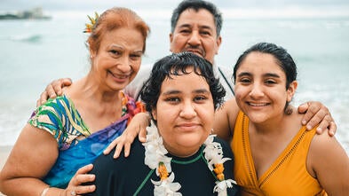 Aunty Kehau and Rebekah