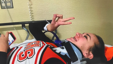 Wish Kid Jenna after Cheerleading Accident