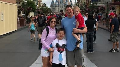 Family at Disney