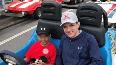 Lincoln on ride