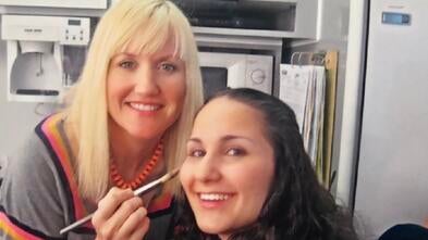 Wish Alum Gabriella on TV Set